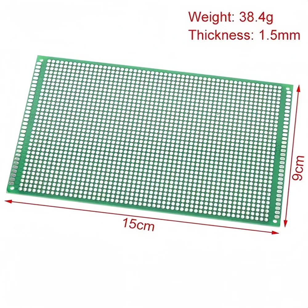Double Side Prototype Diy Universal Printed Circuit 2.54mm PCB Board Protoboard For DIY Soldering Project 6x8 5x7 4x6 3x7 2x8cm