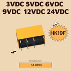 1-10pcs Relay HK19F-DC3V-SHG HK19F-DC5V-SHG HK19F-DC6V HK19F-DC12V HK19F-DC24V HK19F 3V 5V 9V 12V 24V 8PIN 1A Relays
