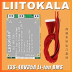 liitokala BMS 13S 35A 48V Li-ion Lithium 18650 Battery Pack Charge Protection Board with Balance PCM PCB arduino Board Module