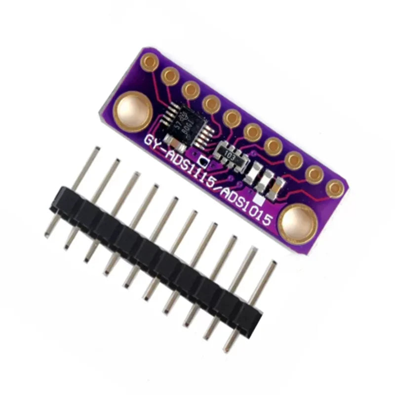 YT 1PCS ADS1115 & ADS1015 16-Bit 4-Channel Analog-to-Digital Converter Module, Programmable Adjustable Gain