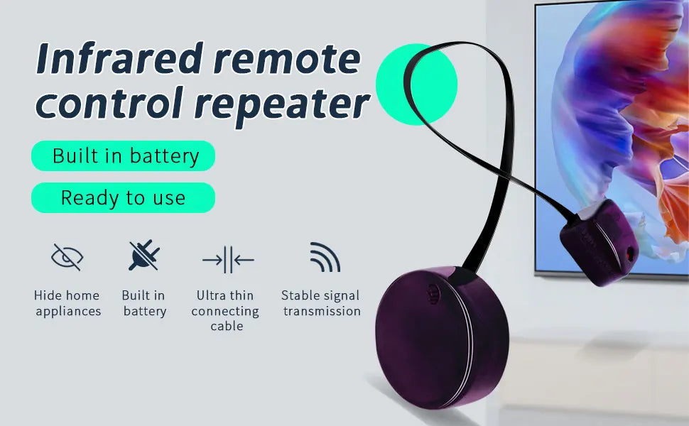 IR Repeater Kit Remote Extension Kit Control-Home System Infrared Repeater Ultra Thin Wire Length FIB Blaster