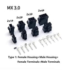 10Sets MX3.0mm Micro-Fit 3.0mm Double Row 2*1P- 2*12Pin Mini 5559/43020 Housing Receptacle Terminal Straight RA Wafer Connector