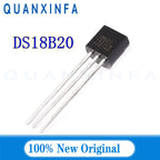 5PCS DS18B20 Temperature Sensor Thermometer 18B20 TO-92 DS18B20U MSOP-8 DS18B20Z SOP8