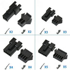 10sets 2.54mm SM2.5 1x2/3/4/5/6-12P Female And Male Air Docking Female Male Plug Housing Terminal Bar Connector
