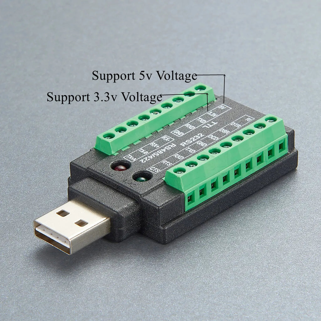 USB to 485 RS485/422/232/TTL Converter Serial Interface with FT232RNL Chip 4 in 1 Serial Adapter with FTDI Chip