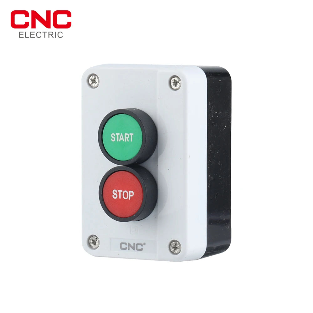 CNC Start Stop Self Sealing Waterproof Button Switch Emergency Stop Industrial Handhold Control Button Box With Arrow Symbol