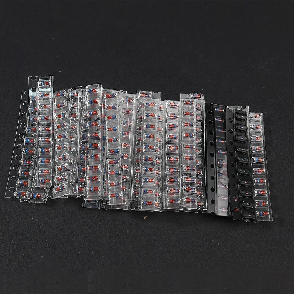 300PCS SMD LL34 Zener Diode Kit 0.5W 2V~39V/3V-24V Diode Combination Set 30 Values 15 Values DIY Electronic 3.3V 3.6V 3.9V 4.3V