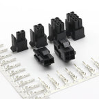 10set Micro-Fit 3.0 3.0mm Pitch Connector Double row Male Housing+Female Terminal 2P 4P 6P 8P - 24Pin Mini 5557/43025 Male Shell