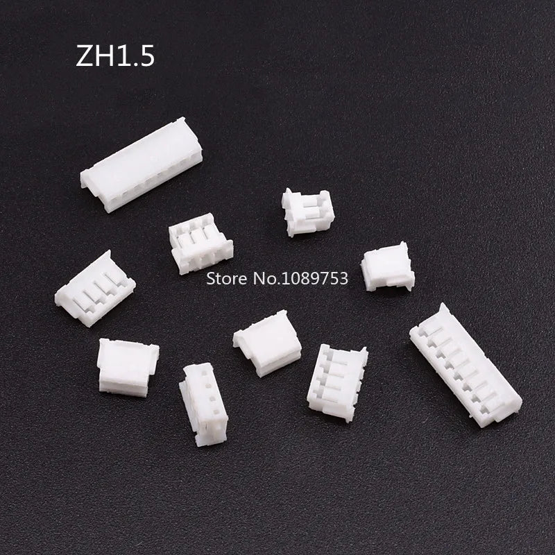 100Pcs JST SH ZH PH XH Connector Housing 1.0mm 1.25mm 1.5mm 2.0mm 2.54mm 2P 3P 4P 5P 6P 7P 8P 10P Plastic Plug Shell Assortment