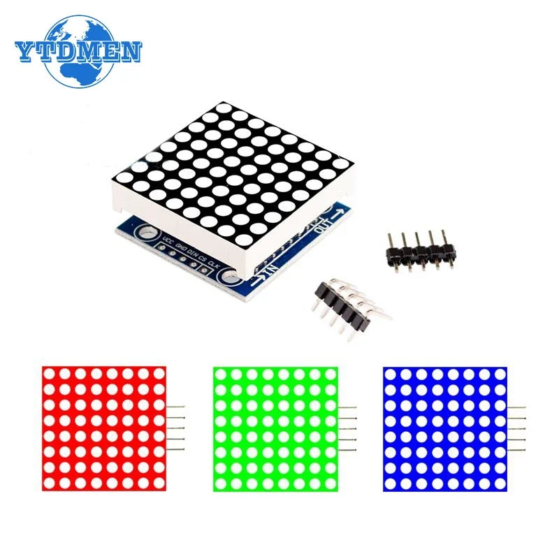 1PCS MAX7219 Module LED Microcontroller Display Dot Matrix Module 5V for Arduino DIY KIT 8x8 Red/Blue/Green