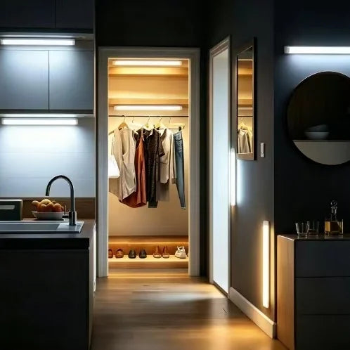 30cm Rechargeable Induction Aisle Night Light LED Motion Sensor Light Portable Detector Wall lamp Mirror Light Staircase Backlig