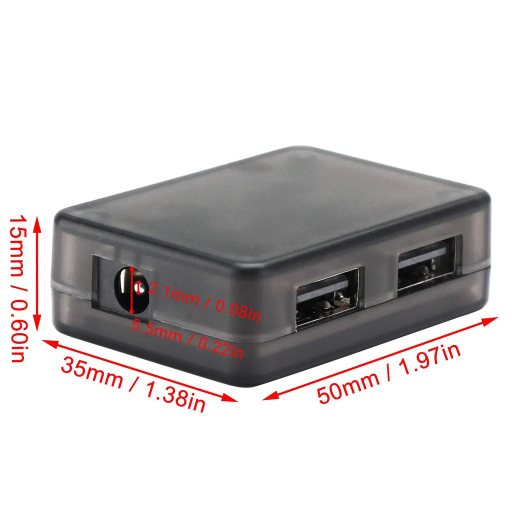12V to 5V DC USB Buck Converter, Dual USB Port Fast Charger Board Auto Power Supply Adapter DC-DC 10-32V 12V 24V to 5V 9V