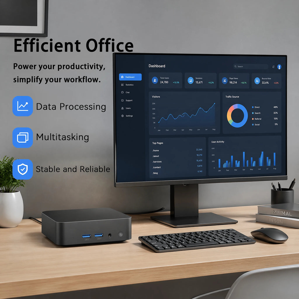 Windows 11 Pro Mini Pc Intel i9 10980HK i3 6100U Mini PC Computer 16GB 32GB RAM 1TB SSD Gaming PC Wifi 6 BT5.2 Mini PC Desktop
