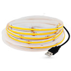 5V USB COB Led Strip Light White/Red/Green/Pink/Ice Blue/Yellow 320 Leds Flexible Ribbon DC Night Lamp TV Backlights Home Decor