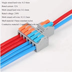 Multi-in Multi-out Quick Wire Connectors Universal Parallel Cable Splitter Splicing Electrical Wiring Terminal Block