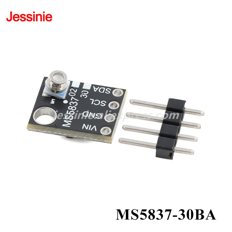 2pcs/1pc MS5837 02BA 30BA High Precision Gas/Liquid Waterproof Pressure Sensor Module  300~1200mbar 0~30bar I2C Communication