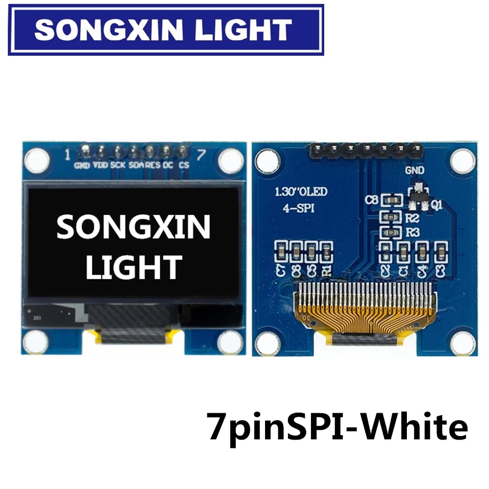 1.3" OLED Module 1.3 inch Display Module White/Blue 128X64SPI/IIC I2C Communicate Color 1.3 Inch OLED LCD LED Display Module