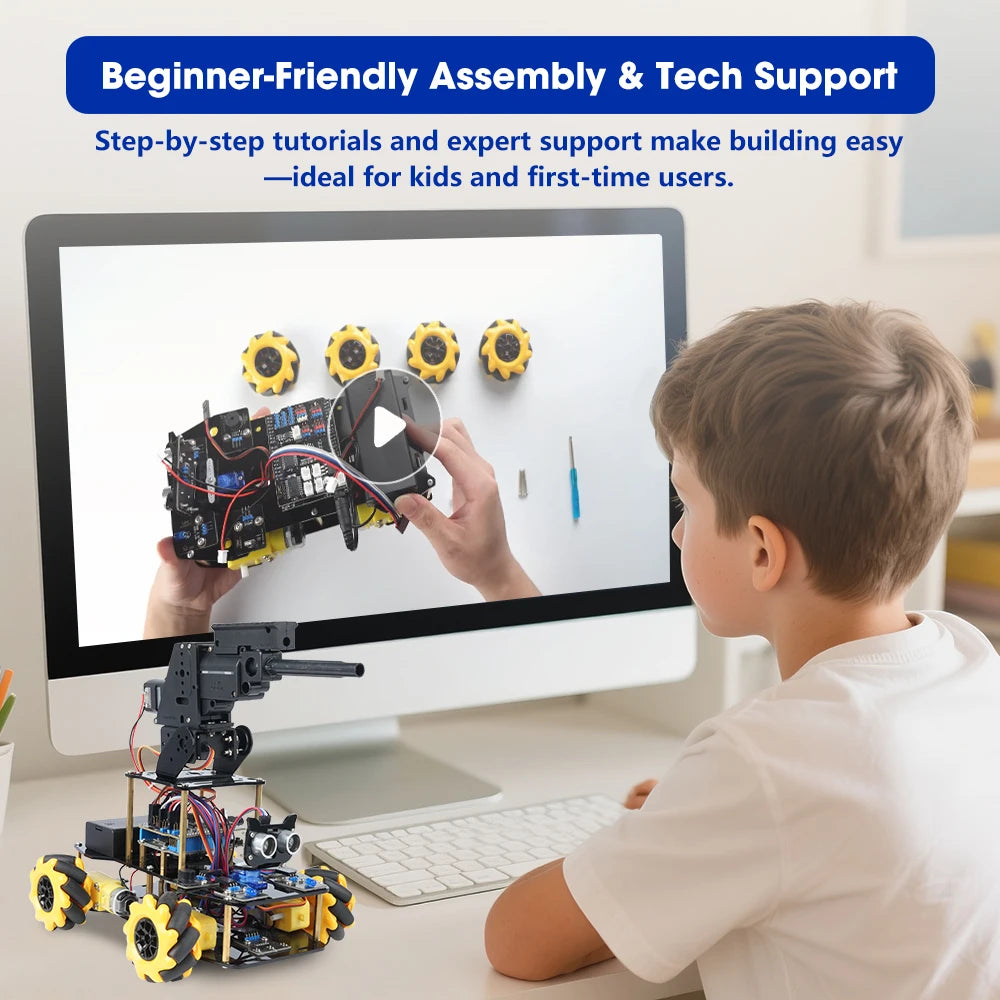 ACEBOTT ESP32 Programmable Robot Car Kit for Arduino Smart Robot Car Set for Learning Education Kits Stem Toys