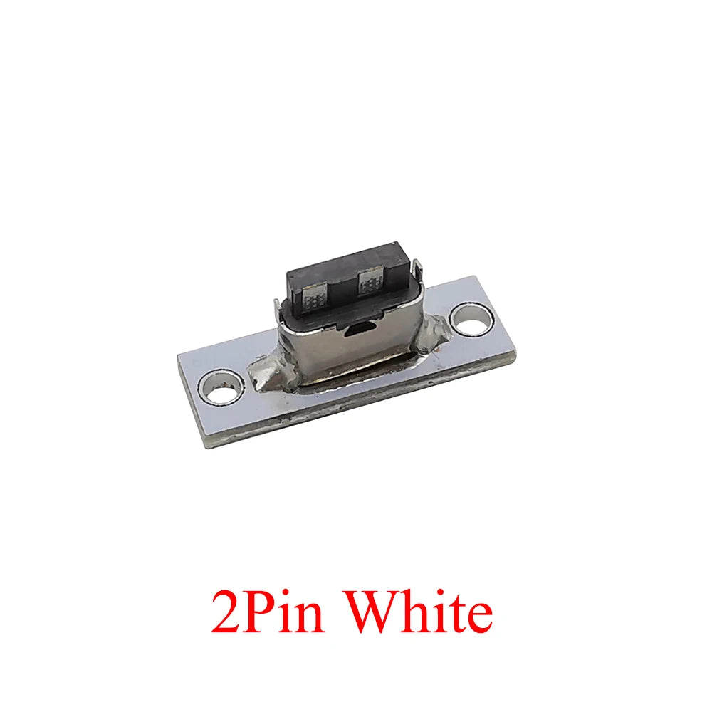 1/6/10Pcs USB Type C Female Connector with Fixing Plate 2P 4P 6 Pin DIY Repair Type-C USB Jack Socket Charging Port