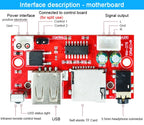 CIRMECH USB U-Disk T-Flash Micro SD Card Decoder MP3 Player Support MP3 WAV Remote Control Single Repeat Function