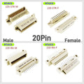 5 Pcs DIN 41612 Connector 20 30 32 48 64 96 Pin Plug Male Female Socket Vertical Right Angle Through Hole PCB Pitch 2.54 MM