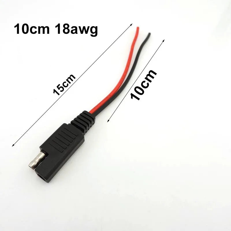 solar panel 1 SAE to 2 SAE splitter head Power Extension Connector plug Cable battery Adapter Quick Connect Disconnect 10A 20A