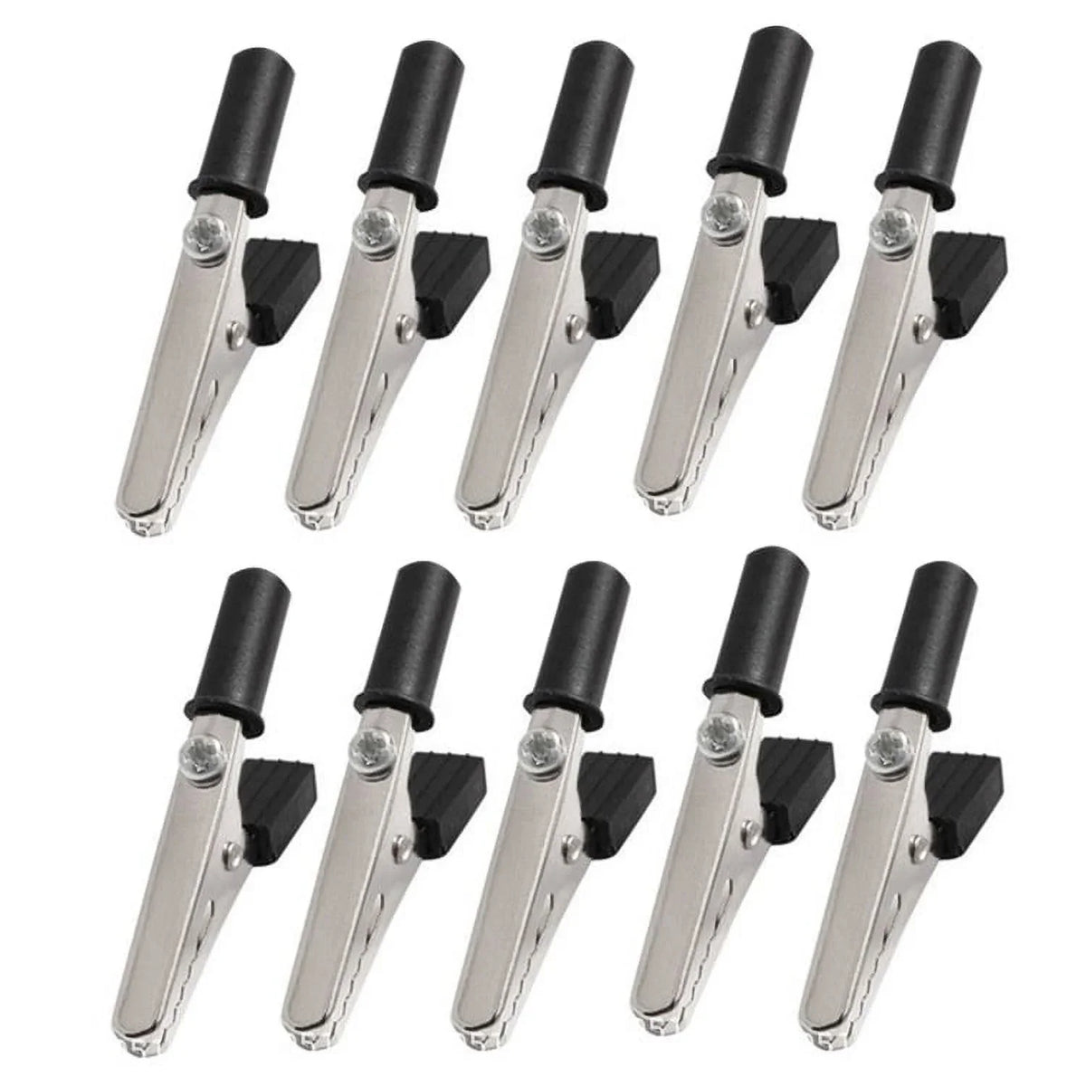 10 Pieces Alligator Clips Test Clips, Electronic Product Test Clips With Screws And Solder Ports, Metal Electrician Wire Clips