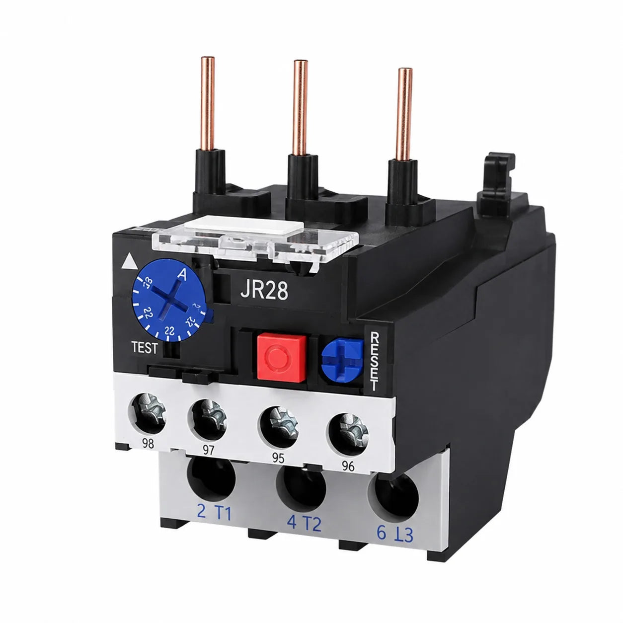 JR28 Series Thermal Overload Relay 25A 36A  Adjustable Current Motor Protection Electrical Overload Protector for AC Contactor