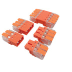 10Pcs CMK 64 Quick Lever Wire Connectors 2/3/4 In and 2/3/4 Out for Compact Plug Male Female Terminals Universal Blocks