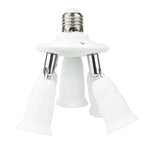 1/3/4/5 in 1 E26 E27 to 3/4/5 E26 E27 Edison Screw LED Lamp Bulb Base Splitter E27 Light Socket Holder Adapter Extender