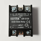 12V 24V Solid State Relay DC to AC SSR Module 230V AC Load 3-32VDC Input for Home SSR-10DA SSR-25DA 40DA 60DA 80DA 100DA 120DA