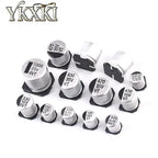 10PCS 6.3V 10V 16V 25V 35V 50V SMD Aluminum Electrolytic Capacitor 2.2UF 4.7UF 10UF 22UF 33UF 47UF 68UF 100UF 220UF 330UF 1000UF