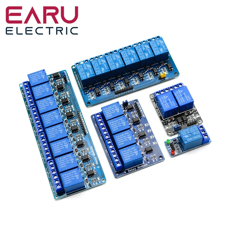 5V 12V 24V Relay Module With Optocoupler Relay Output 1 2 4 6 8 16Way Relay Module For Arduino PLC Automation Equipment Control