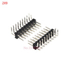 10PCS Double row MALE 2.54MM PITCH Right Angle PIN Header connector 2*2/3/4/5/6/7/8/9/10/16/20/40 PIN/P 2x/3/4/5/6/8/10/16/20/40