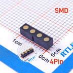5 20Pcs Target Contact PAD Connector DIP 2.54 MM Grid 2 3 4 5 6 7 8 10 Position SMD Pogo Pin Header Strip Battery Power Charge