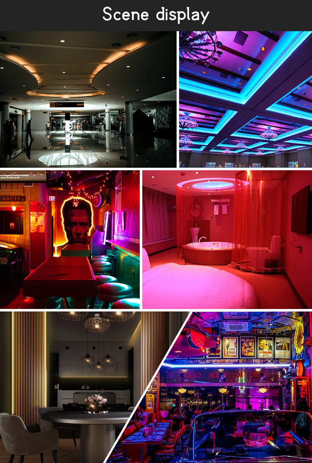 Tuya Wifi 5in1 LED Strip Lights Kit DC12V 5050 RGBCCT RGB+W+WW APP/Voice/Remote Control Smartlife for Alexa Google Home 1M-5M