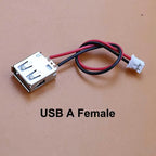 5pcs USB Adapter Cable PH2.0mm Terminal Micro USB Jack Type-C Charging Port 2P Strip Line Of Solder Joint Male Female Connector