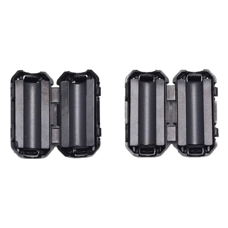 2pcs Black 5mm Clip-on Noise Ferrite Core Ring Bead Filter RFI EMI Cable Clip