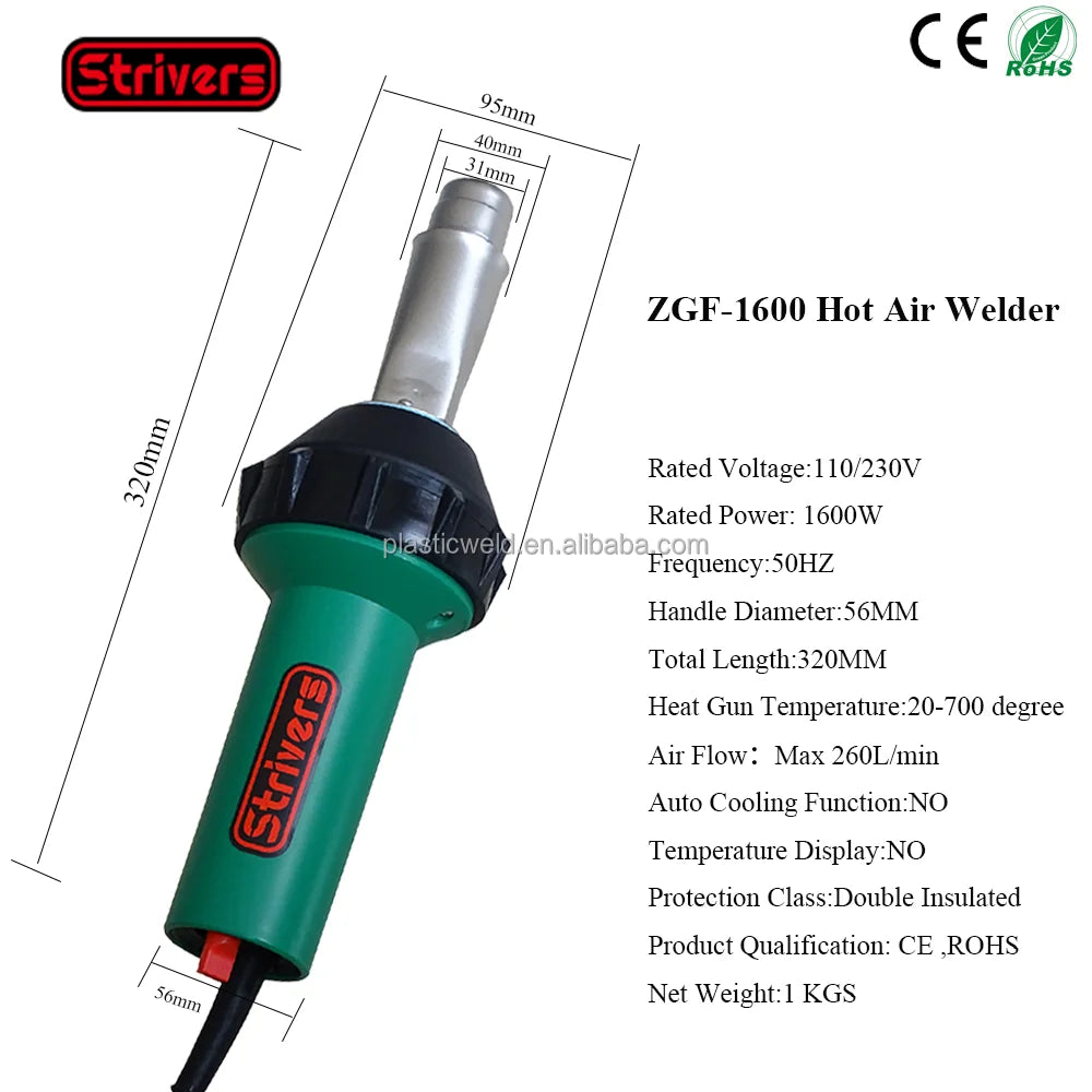 New 220V Heat Air Gun With Vinyl Flooring Tools Kit Welder For Rubber Floor Fixing And PVC Hot Air Type Condition New
