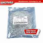 SAMIROB 1000pcs blue green red yellow white 3mm led light-emitting diodes Diffused