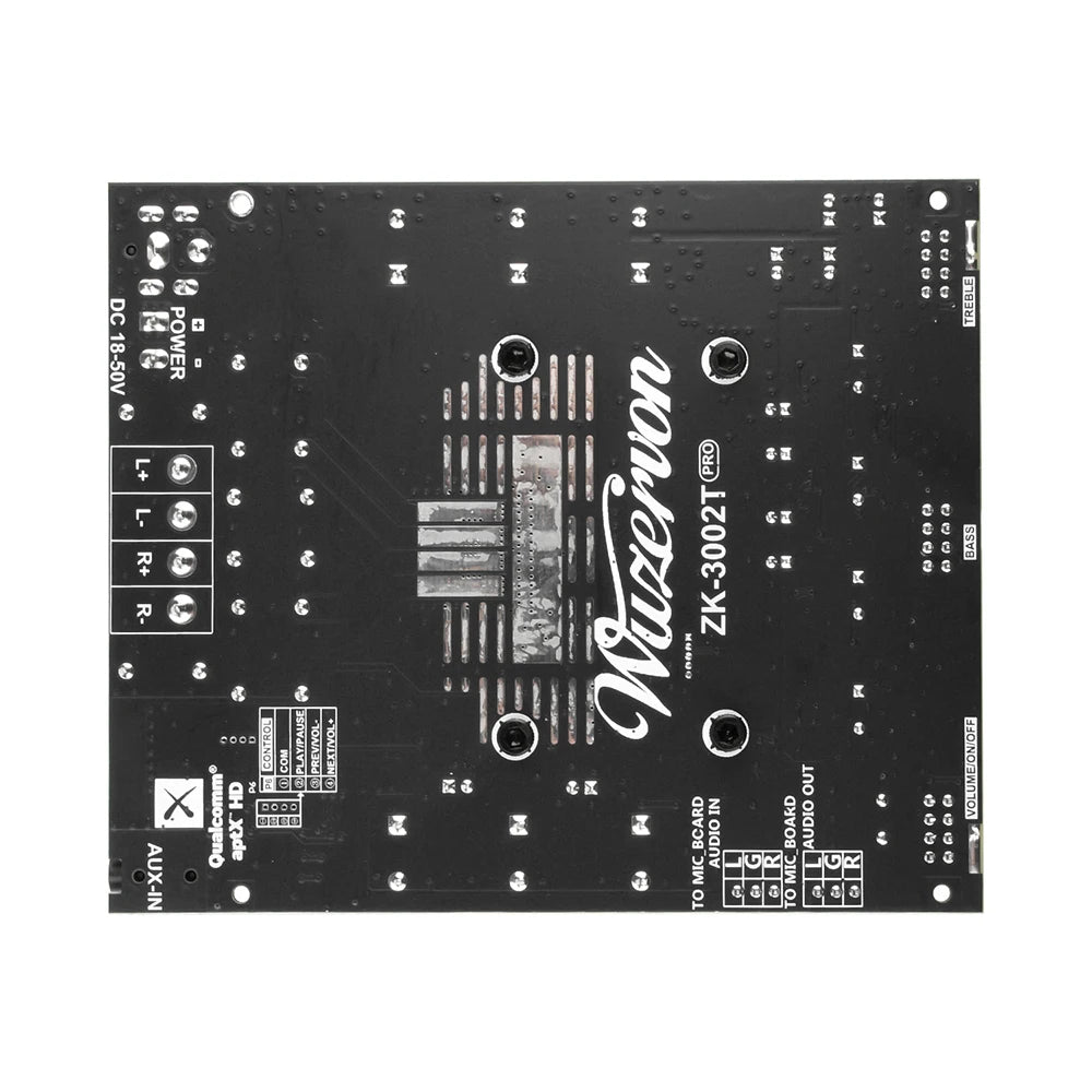 DC 18-50V 3002T PRO Bluetooth Amplifier Board Qualcomm QCC3034 2.0 Channel APTX Lossless 300W+300W TPA3255