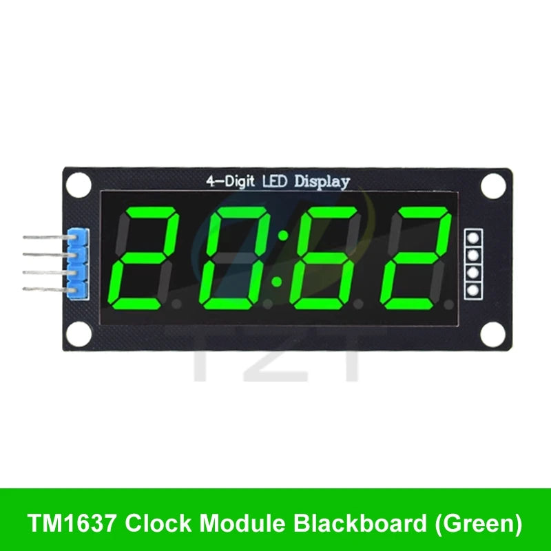 TM1637 LED Display Module for Arduino 4 Digit Tube 7 Segment 0.56 inch Time Clock Indicator Module Red Blue Green Yellow White
