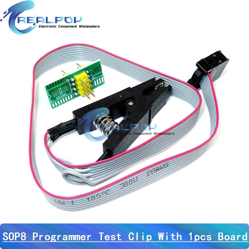 CH341A / CH341B 24 25 Series EEPROM Flash BIOS USB Programmer Module SOP8 SOP16 SOIC8 SOIC16 Test Clip Programmer Testing Clamp
