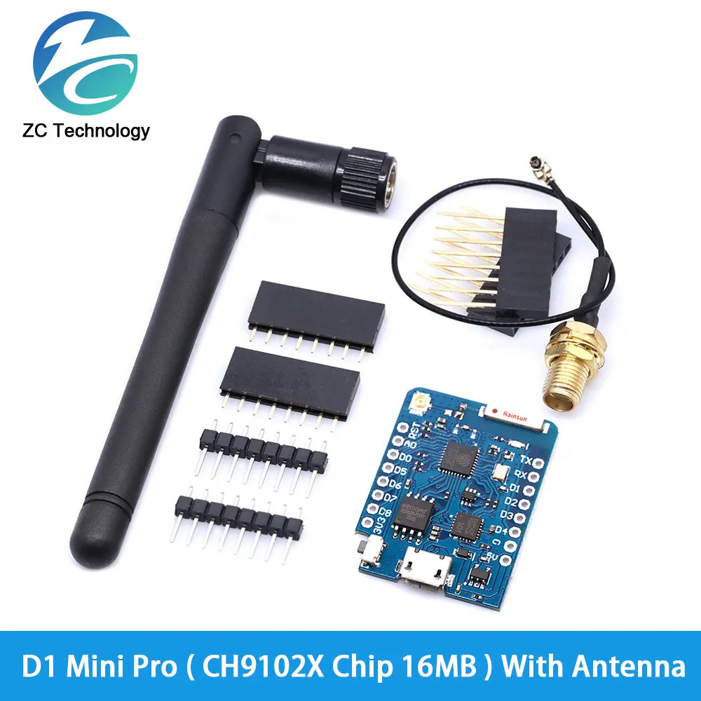 ESP8266 ESP-12 ESP-12F ESP32 CH340G CH340 V2 USB WeMos D1 Mini PRO V3.0.0 WIFI Development Board NodeMCU Lua IOT 3.3V With Pins