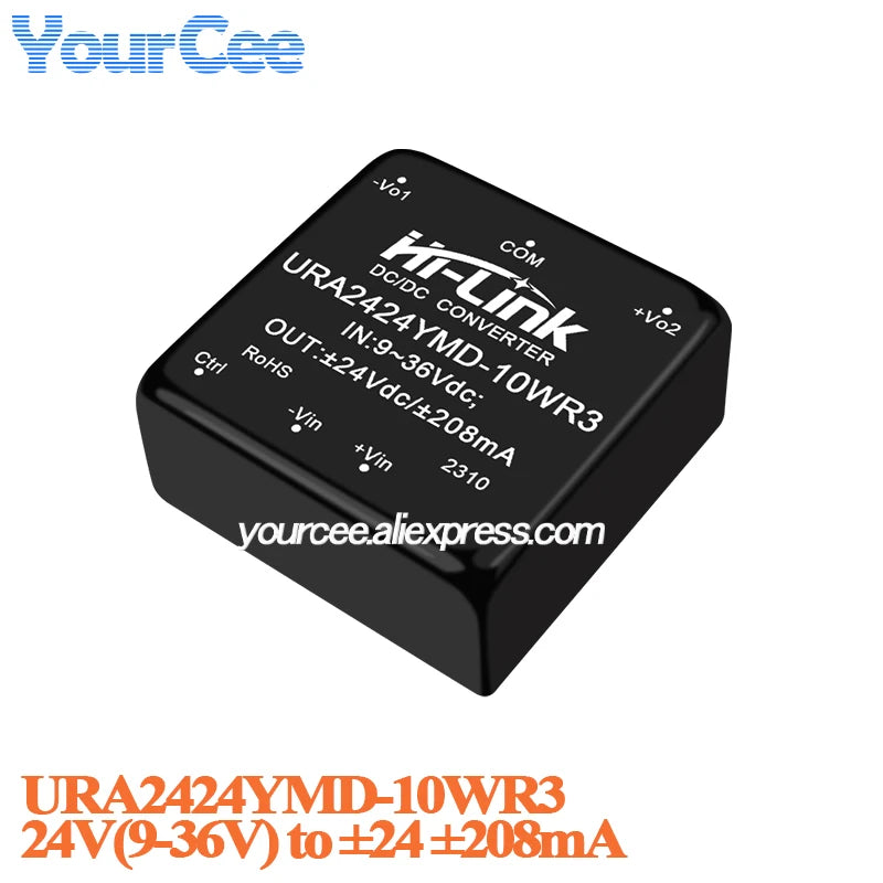 5W 6W 10W DC-DC Isolated Converter Power Supply Module 24V 12V to 15V/5V/12V 24v to 5V/12V VRB1224YMD VRB2424YMD VRA2424YMD