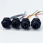 10PCS M12 IP65 Waterproof Aviation Connector Pre-wired Male Female Cable Plug 2P 3P 4P 5Pin Panel Mount Electrical Socket