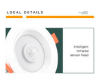 5W 10W 15W 20W PIR Motion Sensor Downlight 85-265V Human Infrared Induction LED Spotlight for Entrance Corridor Hallway Stairs