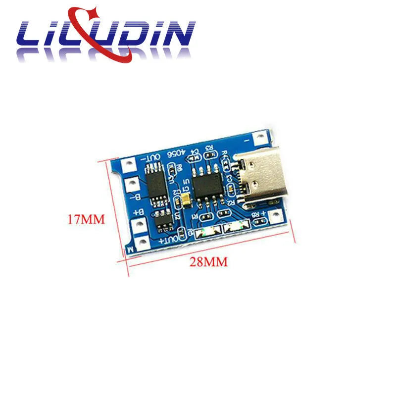 5PCS 5V 1A Micro USB 18650 Type-C Lithium Battery Charging Board Charger Module+Protection Dual Functions TP4056 18650 MINI USB
