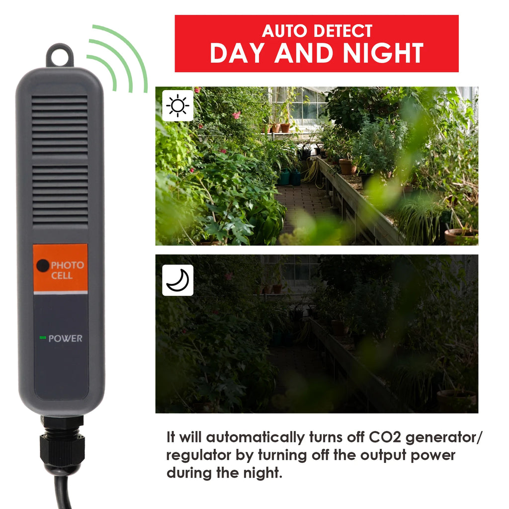 Digital CO2 Carbon Dioxide Monitor Controller Sensor W/ Relay Function NDIR Sensing Probe For Greenhouse Mushroom Farm