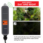 Digital CO2 Carbon Dioxide Monitor Controller Sensor W/ Relay Function NDIR Sensing Probe For Greenhouse Mushroom Farm